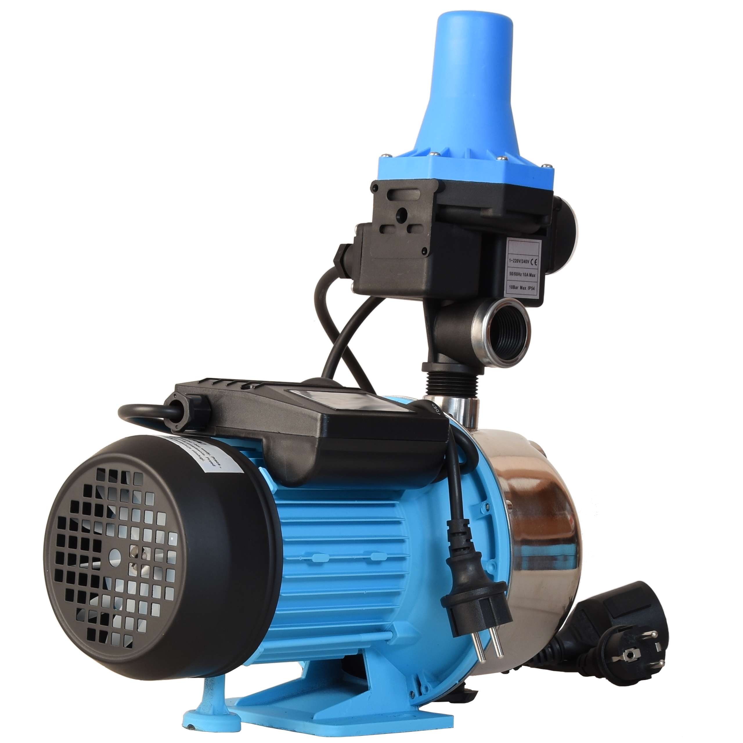 Groupe Hydrophore JS 1100 Avec Réservoir 24L - Pompe 1100W, 3600 L/h, Hauteur Max 50m - Pour Maison, Jardin, Irrigation